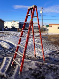 Louisville 8' Fiberglass/Aluminum Step Ladder.