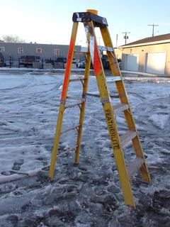 Featherlite 6' Fiberglass/Aluminum Step Ladder.