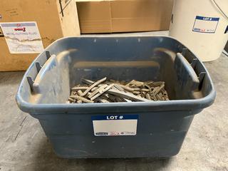 Box of Assorted Lead Wheel Weights.