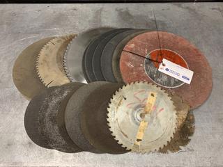 Quantity of Assorted Grinding Wheels & Saw Blades.