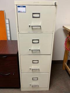 4-Drawer Metal File Cabinet, 18"x27"x52.25".