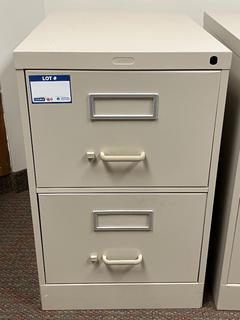 2-Drawer Metal File Cabinet, 15"x27"x29".