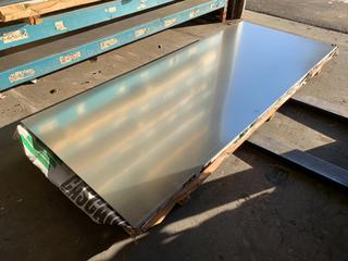 Approximately (9) 4' x 10' Sheets of 18 Gauge Galvanized Steel.