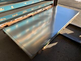 Approximately (51) 4' x 10' Sheets of 26 Gauge Galvanized Steel.