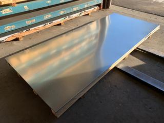 Approximately (30) 4' x 10' Sheets of 28 Gauge Galvanized Steel.