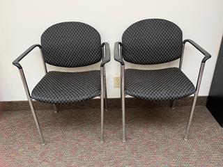 (2) Stacking Arm Chairs.