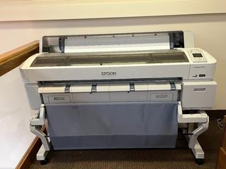 Epson Sure Colour T7270 Inkjet Large Format Printer c/w 44" Print Width, LCD Control Panel, Horizontal Catch Basket & Stand.