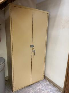 2-Door Metal Storage Cabinet, 3'x 20"x 6'.