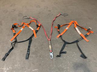 (2) Fall Protection Harnesses & (1) Lanyard.