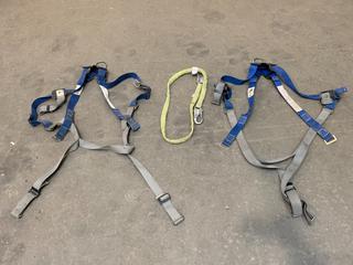 (2) Fall Protection Harnesses & (1) Lanyard.