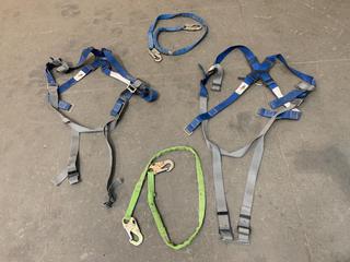 (2) Fall Protection Harnesses & (2) Lanyards.