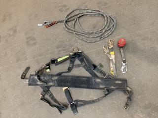 Fall Protection Harness, Retractable Lanyard, Lanyard & Lifeline Rope.