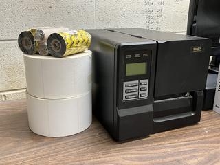 Wasp WPL406 Industrial Bar Code Printer c/w Wax Ribbon & Labels.