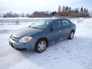 2006 Chevrolet Cobalt LT c/w 2.2L Ecotec, A/T, A/C, Showing 242,002 Kms, 195/60R15 Tires at 30%, VIN 1G1AL55F767735394 *Note: Boost To Start, Damage and Rust*