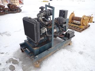 Stamford Diesel Genset, c/w Kubota V2003-T Engine, 3-Phase, 208V, 21 KW, Showing 12,459 Hrs.