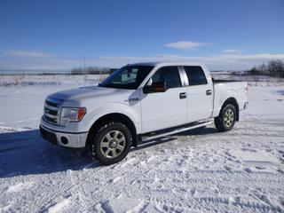 2013 Ford F150 XLT 4X4 Crew Cab  Pick Up C/w 5.0L V8, A/T, A/C, Showing 244,105 Kms, LT275/65R18 Tires at 80%, 5Ft. 6 In. Box, VIN 1FTFW1EF1DFC83054 *Note: Engine Light On*