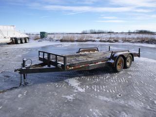 18 Ft. Car Hauler c/w 2 5/16 In. Ball, ST225/75R15 Tires w/ Ramps *Note: No VIN, Damage to Deck*