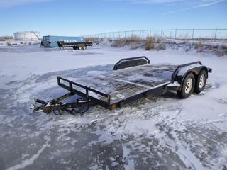 16 Ft. Car Hauler C/w 2 In. Ball, 235/75R15 Tires *Note: No VIN, Damage to Jack*
