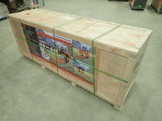 Unused TMG Industrial Portable Sawmill, Kohler 14 HP Engine, Max. Log Diameter 26 In., 144 In. Blade Length, Max. Log Length 11 Ft., Max. Board Width 21 In., Max. Board Thickness 7 In., Model TMG-PSM26