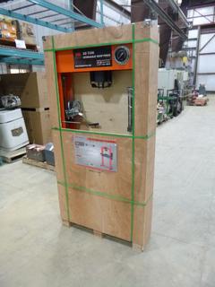 Unused TMG 50 Ton Hydraulic Shop Press, Air Motor and Manual Pump Operation, Model TMG-SP50