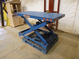 Blue Giant Scissor Lift Table, Model SFSSH110239 c/w 230V, Single Phase, 3000 Lbs Capacity, SN 9250412 