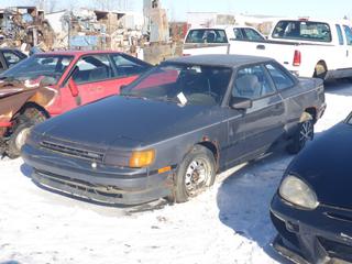 1987 Toyota Celica GTS c/w 5 Speed Manual, 205/60R14 Tires, VIN JT2ST6508H7070346 *Note: Locked, Parts Only* **Located Offsite at 21220-107 Avenue NW, Edmonton, For More Information Contact Richard at 780-222-8309**