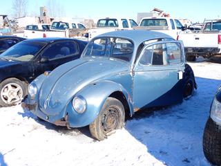 1971 Volkswagen Kafer (Beetle) c/w 08050 Miles, SN 1112486301 *Note: Parts Only, No Interior, Rear Damage* **Located Offsite at 21220-107 Avenue NW, Edmonton, For More Information Contact Richard at 780-222-8309**