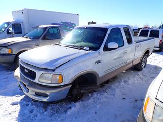 1997 Ford F-150 XLT Extended Cab 4X4 Pick Up c/w 168,768 Kms, 6 Ft. 6 In. Box, VIN 1FTDX1864VKA92396 *Note: Parts Only, 2 Wheels Missing* **Located Offsite at 21220-107 Avenue NW, Edmonton, For More Information Contact Richard at 780-222-8309**