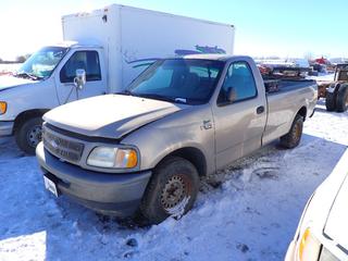 1997 Ford F-150 Single Cab Pick Up c/w SPI 4.2, Showing 262,761 Kms, Tuff Box Storage Box, 235/70R16, 8 Ft. Box, VIN 2FTDF1720VCA44884 *Note: Parts Only* **Located Offsite at 21220-107 Avenue NW, Edmonton, For More Information Contact Richard at 780-222-8309**