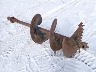 Jeffrey Long Auger, 30 In. x 2 5/8 In. Hex Drive, Overall Length 8 Ft.