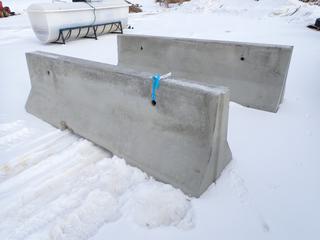 (2) 119 In. Jersey Barriers