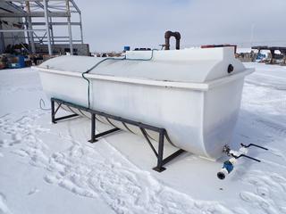 165 In. x 64 In. Poly Tank w/ Holder *Note: Previously Contained High Roof Gas TDG 1203, Cleaned Prior to Drop Off as per Consignor, Unknown Capacity* 