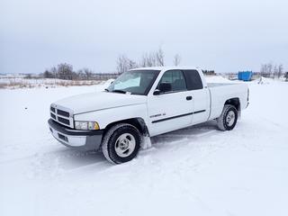 2001 Dodge Ram 1500 Laramie SLT Extended Cab Pick Up c/w 5.2L V8 Magnum, A/T, A/C, Showing 164,164 Kms, P255/70R16 Tires at 60%, 6 Ft. 4 In. Box, VIN 1B7HC13YX1J600263