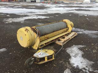 1971 Kaverit 5 Ton Shop Crane c/w 550V, 3.3A Motor/Cable Drum. Working Condition Unknown. Control # 8372.