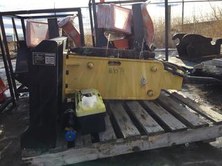 Hydraulic Breaker Skid Steer Attachment c/w Nitrogen Tank & Charging Kit. Control # 8374.