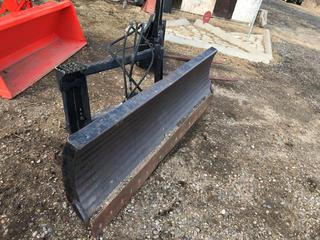 Selling Off-Site - Leon-Ram Snow Blade c/w Hyd. Tilt S/N DB196145 To Fit A Skid Steer.  