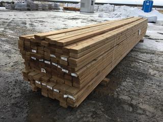 Brown Pressure Treated 2"x4"x16' (142 Pcs) Control # 8505.