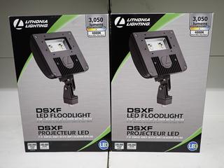 Lithonia Lighting D-Series LED Floodlight, 3050 Lumens, 4000K Natural White.