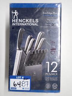 Henckels International 12 Pc Knife Block Set.