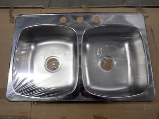 Wessan Stainless Steel Double Sink.