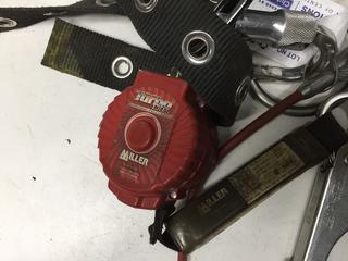 Safety Harness Gear and Safety Lock Out Tags.