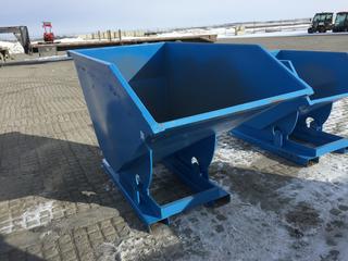 Unused Standard Duty Steel Dumping Hopper - 1 Cubic Yard (1 CBM).