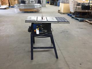 Mastercraft 10" Table Saw on Stand.