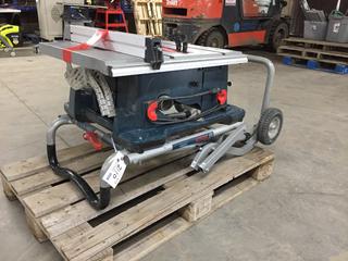 Bosch 4100 Table saw 10" c/w Stand. *Requires Repair*