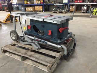 Bosch 4100 Table saw 10" c/w Stand. *Requires Repair*