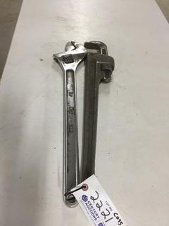 (1) Power Fist 24" Pipe Wrench & (1) Jet 24" Adjustable Wrench.