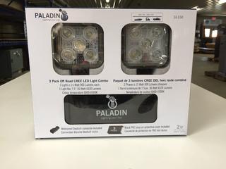 Paladin (3) Pack Off Road Cree LED Light Combo.