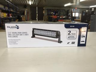 Paladin 13 1/2" Double Row Curved Cree LED Light Bar 72 Watt 8640 Lumens.