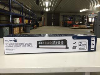 Paladin 20" Single Row Curved Cree LED Light Bar 100 Watt 12,000 Lumens.