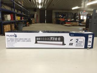 Paladin 20" Single Row Curved Cree LED Light Bar 100 Watt 12,000 Lumens.